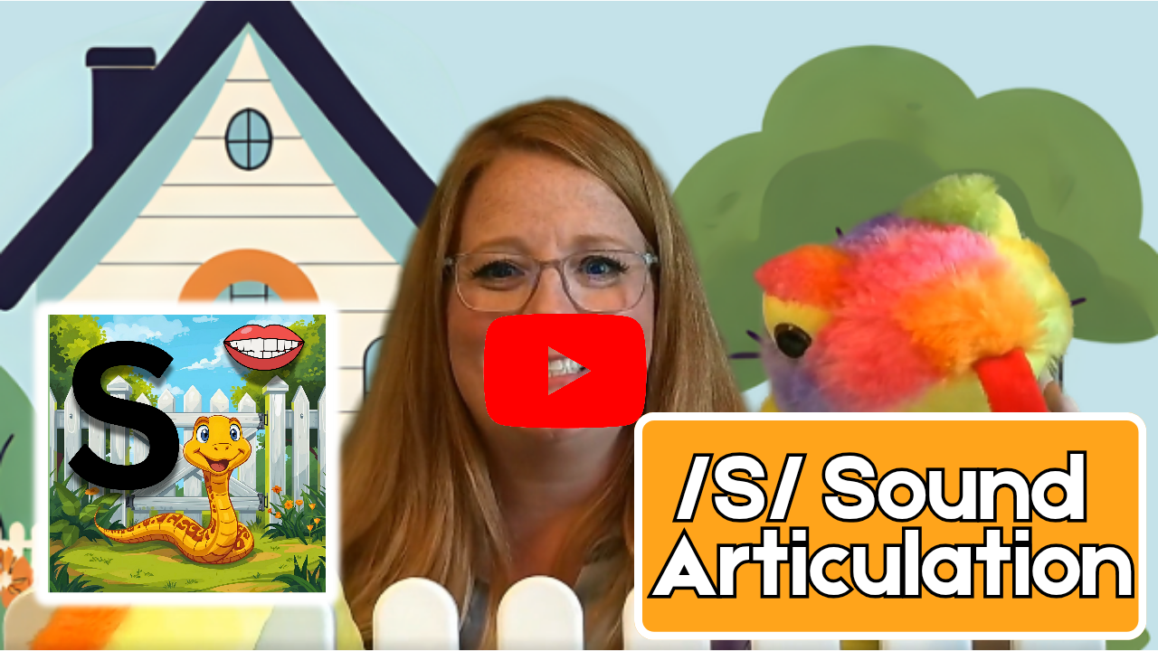 Sal the Silly Snake /S/ Sound Articulation Speech Practice for Kids